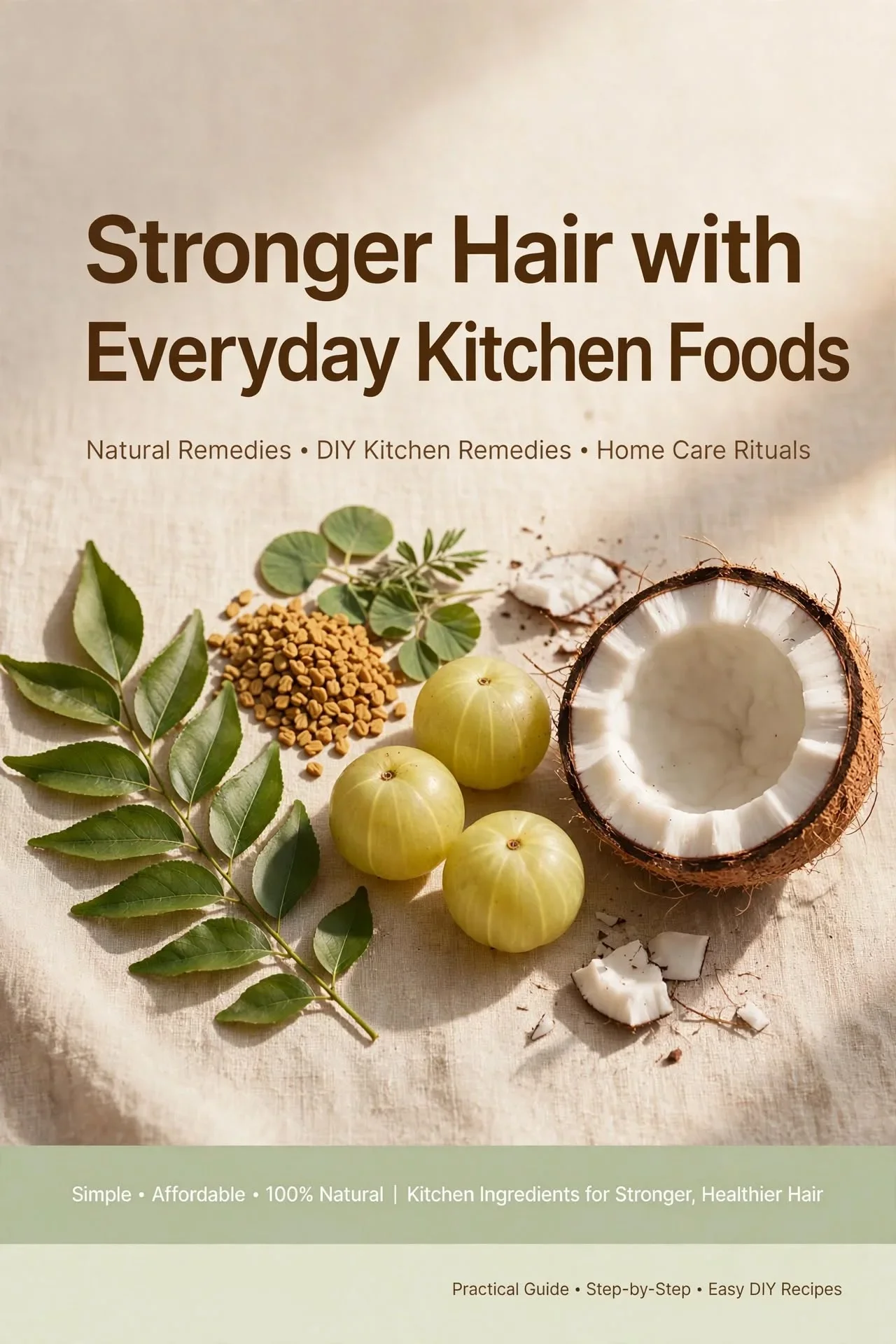 Stronger Hair with Everyday Kitchen Foods